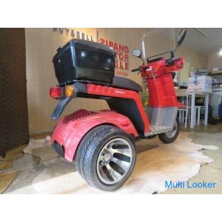 HONDA GYRO X TD01 Rød 7406 km.! Knallert Original Charis Løbehjul