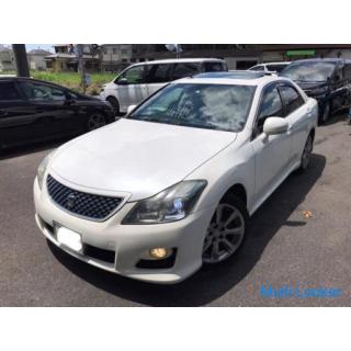 We handle original auto loans! No matter what the past ♪ Black OK ♪ Toyota Crown Athlete 2.5 Navi pk