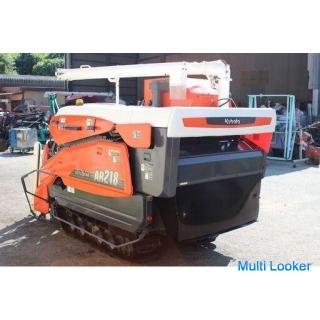 Kubota combine AR218 2-row cutting 18 horsepower Glen tank [Agricultural equipment deck]