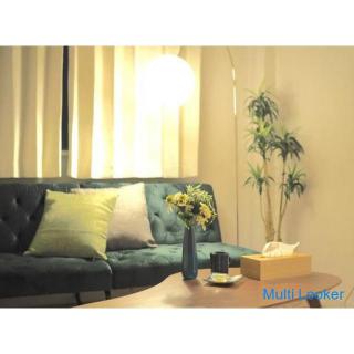 5 minutes to Namba, 3 minutes walk from Shin-Imamiya station, 15 tatami mats furnished private room!