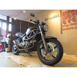 HONDA VTR250 MC33 24.399 km Black 250cc! Perfect for stunts! Metal speed muffler