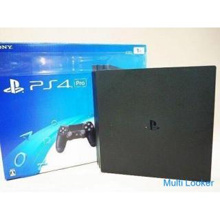 [Tomakomai Banana] SONY CUH-7000BB01 PlayStation 4 Pro 1TB Jet Black Operation OK ♪
