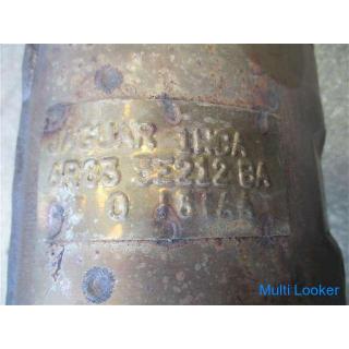 Jaguar XF J05FA Front muffler catalyst right side