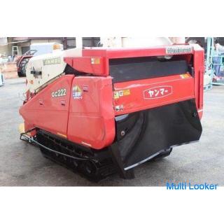 Yanmar combine GC222 2-row harvester 22 horsepower divider Glen tank round handle [Agricultural equi