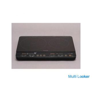[Operation guaranteed for 60 days] Unused IRISOHYAMA IHK-WKT2 2 ports IH stove cooking heater