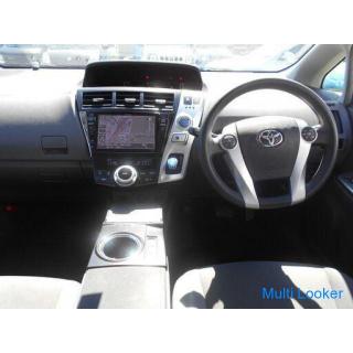 2011 Toyota Prius α 1.8S ETC Navi TV back camera push start ETC back camera genuine