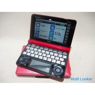 CASIO XD-N6100 EX-word Electronic Dictionary Business Model Red Working Product With External Case