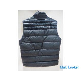 Cleaned MONCLER  Down Vest DUPRES GILET Size 3 G32-003 Black USED