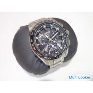 Seiko Astron GPS Solar Watch 8X Series Dual Time Titanium Models SBXB045 Good Condition Operation OK