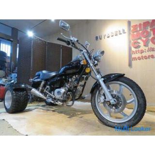 MOTOR CYCLE ZHM-3L Chinese Trike Motorcycle 110cc 50km Magna Style Black Parts Picking Parts