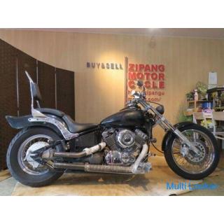 YAMAHA DRAG STAR DS400 18.528 km. Black! Custom American motorcycle!