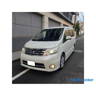 Nissan Serena Highway Star V Selection Genuine HDD Navi & Full Seg TV Color Back Camera Both Sid