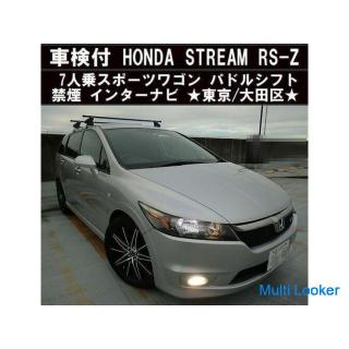 Honda Stream RS-Z 7-seater sports wagon  Non-smoking Internavi