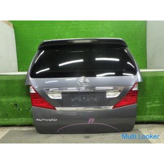 2009 Toyota Alphard ANH20W Backdoor Rear Gate Gray 1G3 with camera sports