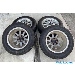 Volvo genuine wheels & Bridgestone (BRIDGESTONE) studless tires BLIZZAK REVO GZ 195 / 65R15