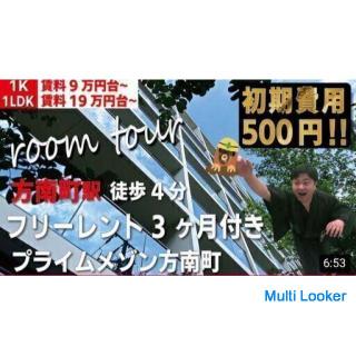 [Free rent 3 months, initial cost 500 yen]