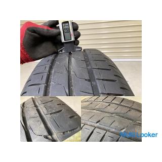 Grooved Honda Fit Genuine ENKEI 15 inch 6J +50 PCD 100 4H BRIDGESTONE ECOPIA EX20C 185 / 60R15 4 pcs