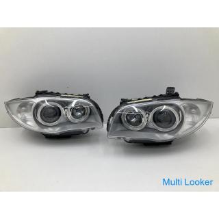 Good Condition No cracks Lighting OK BMW E87 1 Series Genuine HID Headlight Left and Right Set