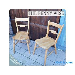 A set of 2 scroll back chairs with a traditional British design from THE PENNY WISE! Classic design 
