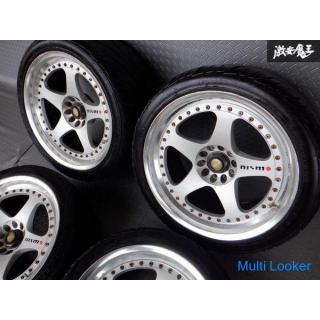 RAYS NISMO LM-GT1 LM GT1 Forged 18 inch 9.5J +14 5 holes PCD114.3 265 / 35ZR18 with 4 BCNR33 GT-R BN