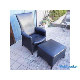 It is a genuine leather armchair & ottoman from Austrian luxury furniture brand WITTMANN! A pers