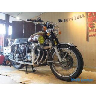 Domestic one-owner ultra-low driving ultra-rare Honda CB750 four K4 750cc 4245km Brown 1975 model pr