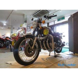 Domestic one-owner ultra-low driving ultra-rare Honda CB750 four K4 750cc 4245km Brown 1975 model pr
