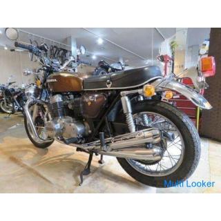 Domestic one-owner ultra-low driving ultra-rare Honda CB750 four K4 750cc 4245km Brown 1975 model pr