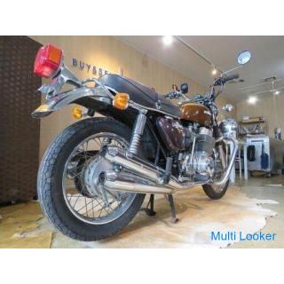 Domestic one-owner ultra-low driving ultra-rare Honda CB750 four K4 750cc 4245km Brown 1975 model pr