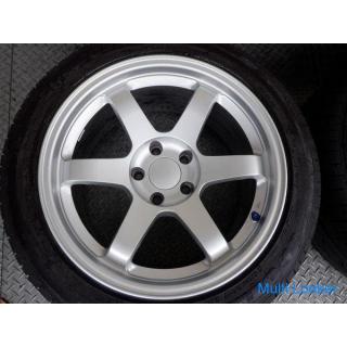 RAYS VR TE37 TE37C Forged 17 inch 9J +15 5 holes PCD 114.3 Beautiful goods RE050A 245 / 45R17 with 4