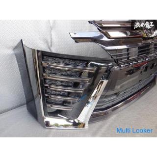 Toyota Genuine AGH30W AGH35W Vellfire Late 2.5Z Golden Eyes Front Bumper With Grill Color 220 Sparkl