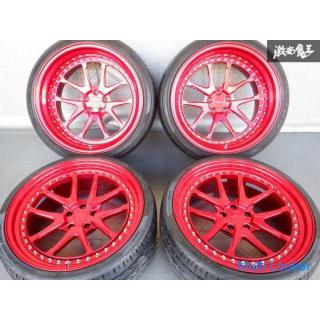 Rotiform 3P 20 inch 9.5J +0 12J -35 5 holes PCD 114.3 Candy Red Ferrari ABA-F142 458 Italia LB