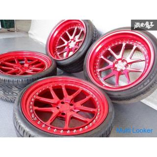 Rotiform 3P 20 inch 9.5J +0 12J -35 5 holes PCD 114.3 Candy Red Ferrari ABA-F142 458 Italia LB