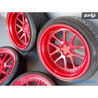 Rotiform 3P 20 inch 9.5J +0 12J -35 5 holes PCD 114.3 Candy Red Ferrari ABA-F142 458 Italia LB