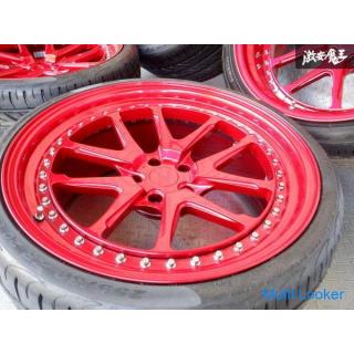 Rotiform 3P 20 inch 9.5J +0 12J -35 5 holes PCD 114.3 Candy Red Ferrari ABA-F142 458 Italia LB
