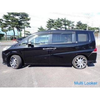 Honda Step WGN ☆ Grade 24Z ☆ 18 inch AW ☆ Power slats on both sides ☆ Wood-like mat ☆ Sunroof ☆ Seat