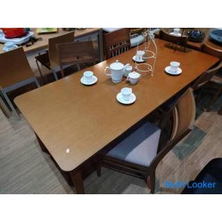 Large table dining set with 4 chairs
