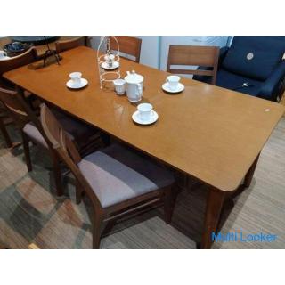 Large table dining set with 4 chairs