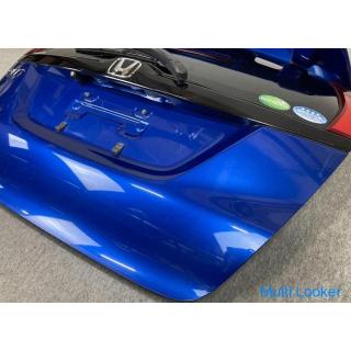 GK3 Honda Fit Genuine Backdoor Rear Gate OP Large Spoiler Wing With Back Camera B593M Sporty Blue M 