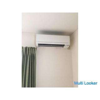 Install the air conditioner.