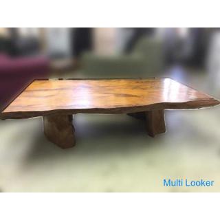 From Sapporo Yakushima, Kagoshima Prefecture Yakusugi Urushi-painted single plate table Seat table 1