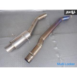 beautiful! !! R-magic FD3S RX7 13B Full titanium muffler Straight catalyst integrated 100Φ TO4Z Used