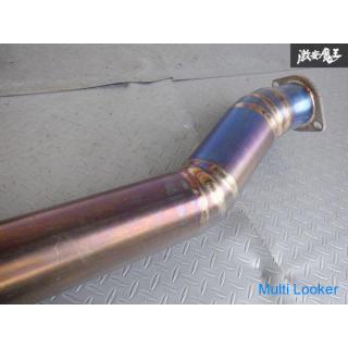 beautiful! !! R-magic FD3S RX7 13B Full titanium muffler Straight catalyst integrated 100Φ TO4Z Used