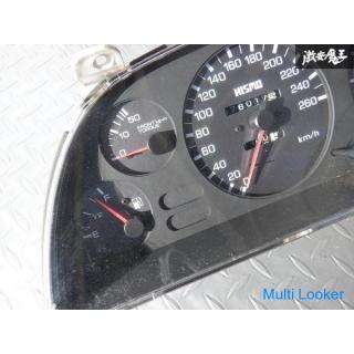 Rare item with guarantee! !! NISMO BNR32 Skyline GT-R RB26DETT Black Speedometer 260 km speed Displa