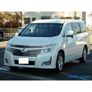 2011 Nissan Elgrand 250XG both sides electric sliding door memory navigation terrestrial digital TV 