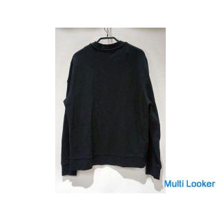 MONCLER F10918G72500 V8130 Sweat Trainer XL Round Neck Black Domestic Genuine ♪