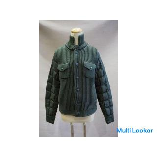 MONCLER MAGLIONE TRICOT CARDIGAN size 1 S khaki