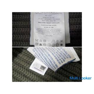 MONCLER MAGLIONE TRICOT CARDIGAN size 1 S khaki