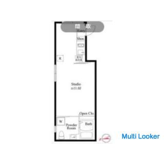 Foreign nationality allowed, zero deposit and key money campaign. No key money. A 10-minute walk fro