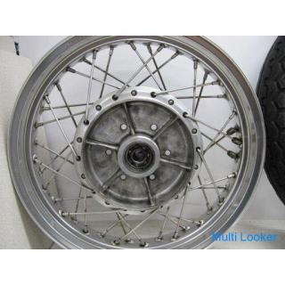 Beauty products! Kawasaki Z2 Z1 Initial 6 holes Front and rear 18 inch stainless spoke wheels